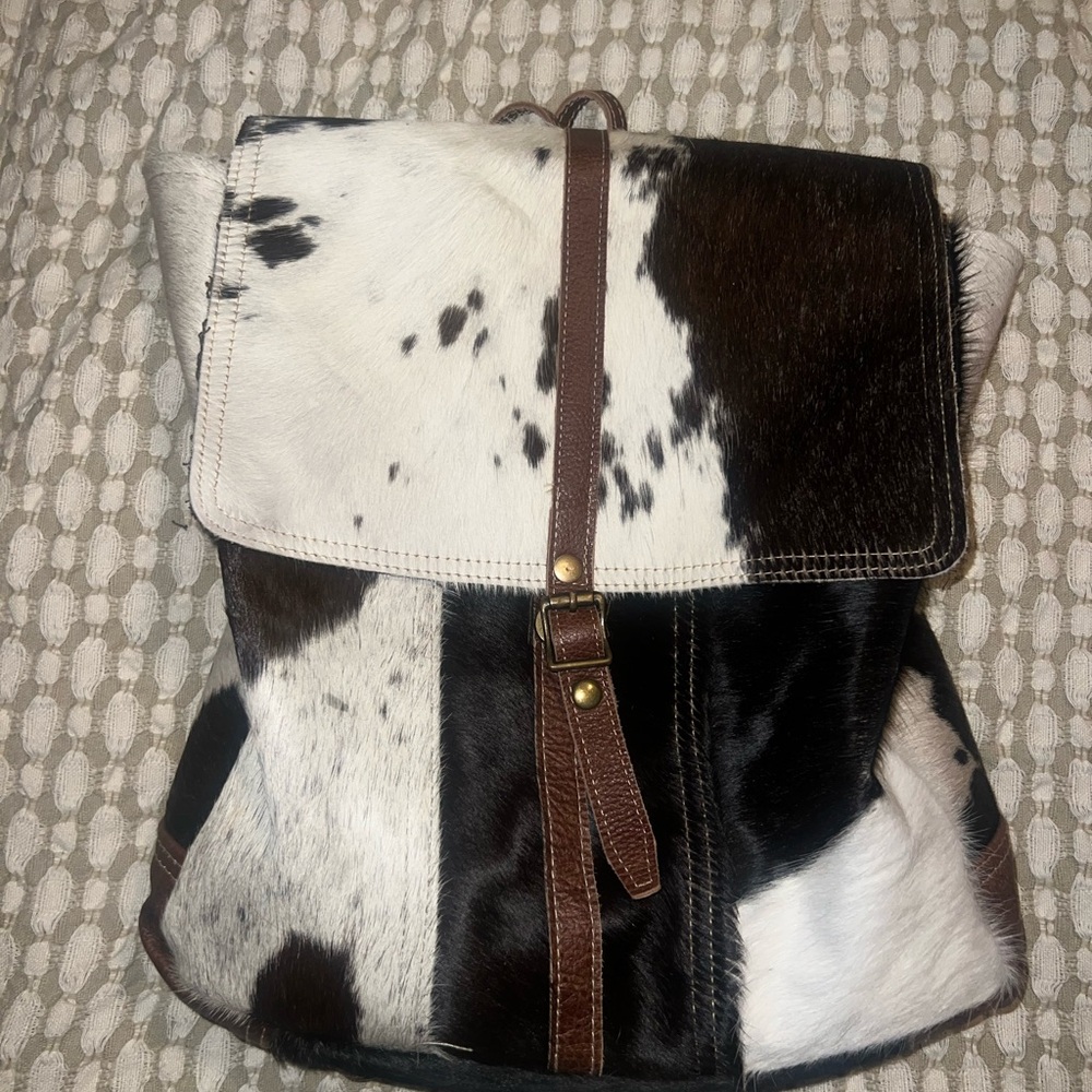 Myra Bag Cowhide Backpack - carried once, in great condition